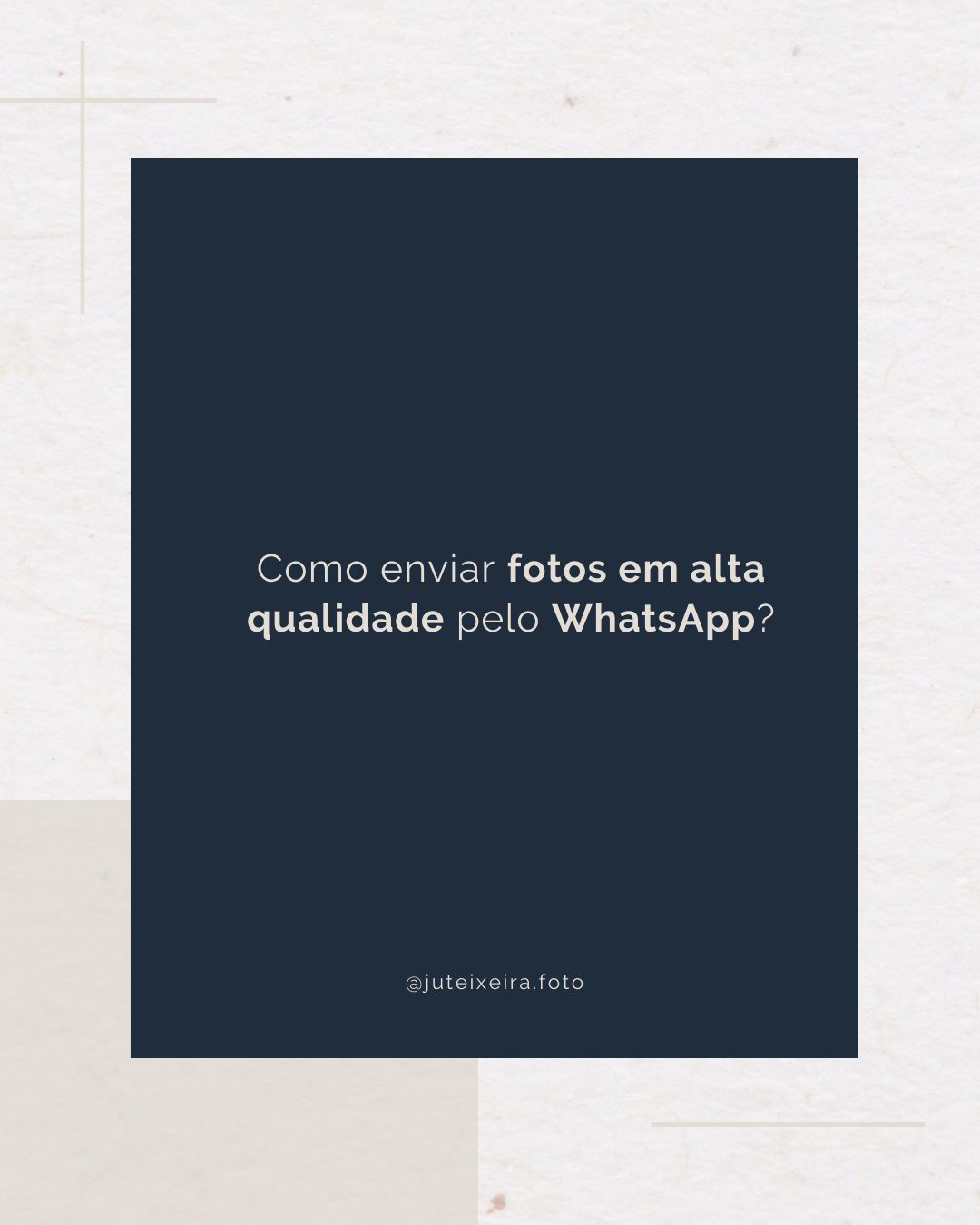 Foto Como enviar fotos em alta qualidade pelo WhatsApp? Foto Como enviar fotos em alta qualidade pelo WhatsApp? - Imagem 0